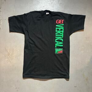90s black mountain dew brand tee shirt usa fotl
